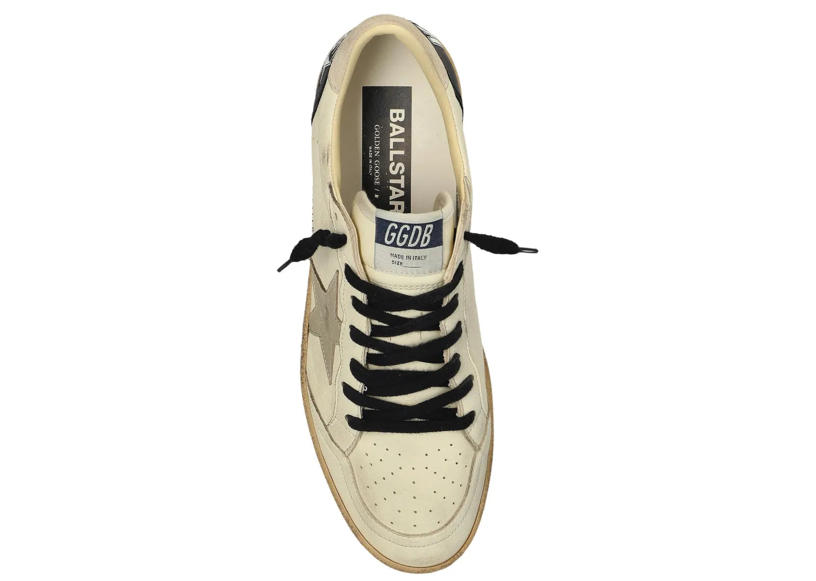 GOLDEN GOOSE BALL-STAR LIGHT BEIGE LEATHER
