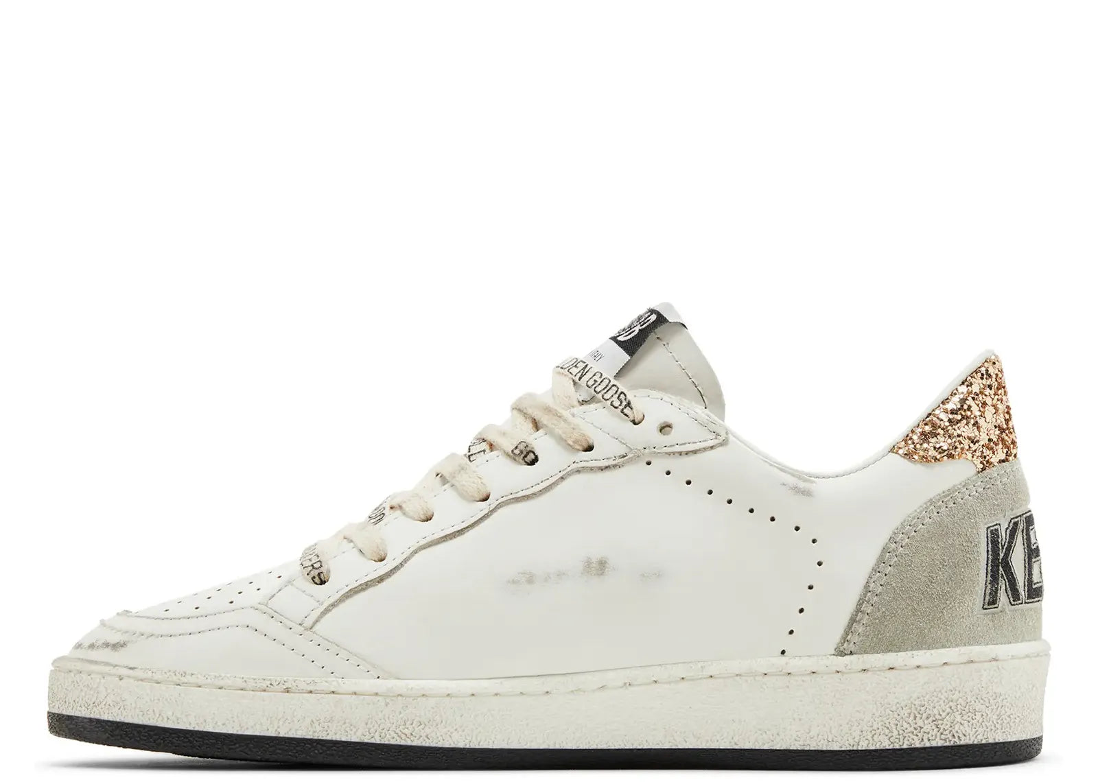 GOLDEN GOOSE BALL-STAR WHITE BLACK GOLD ICE (W)