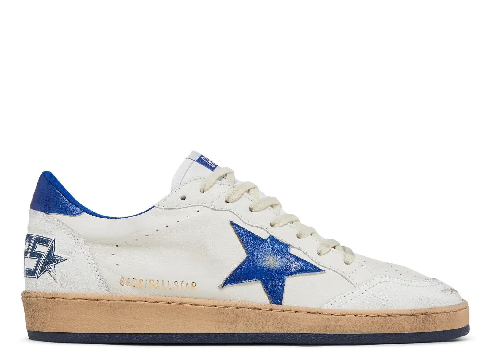 GOLDEN GOOSE BALL-STAR WHITE BLUE