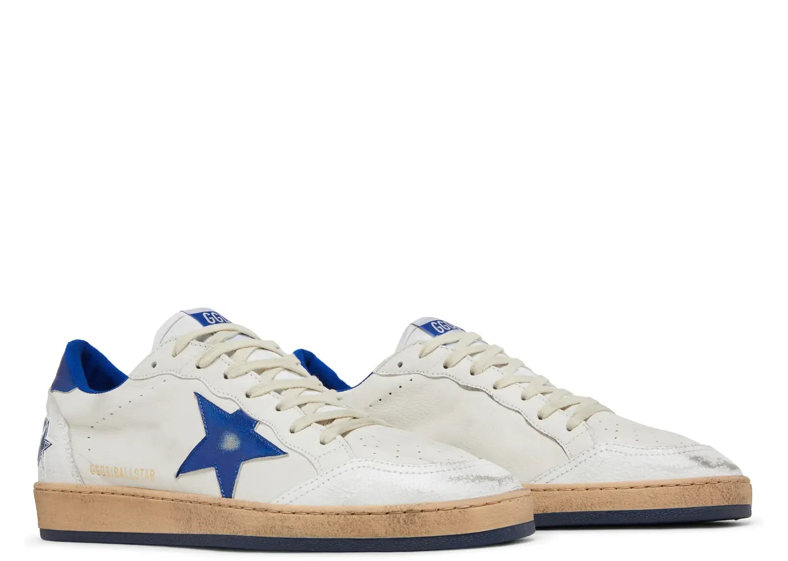 GOLDEN GOOSE BALL-STAR WHITE BLUE