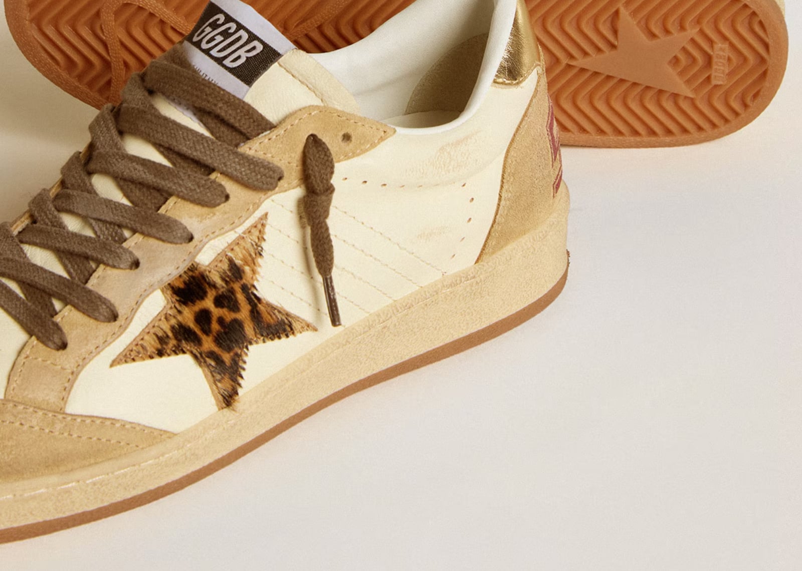 GOLDEN GOOSE BALL-STAR WHITE NAPPA SUEDE (W)