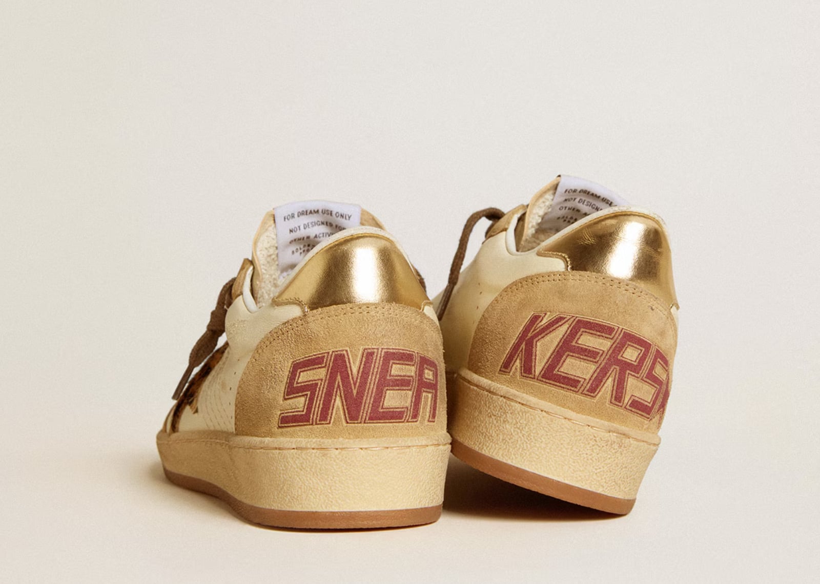 GOLDEN GOOSE BALL-STAR WHITE NAPPA SUEDE (W)
