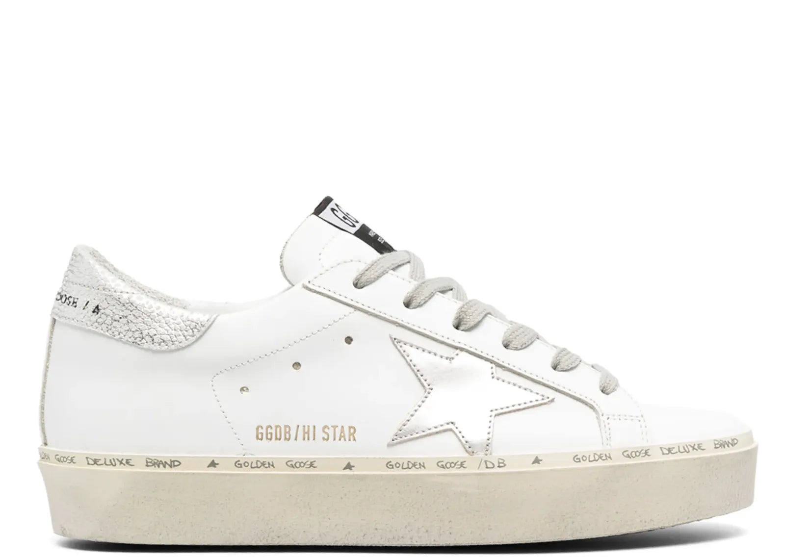 GOLDEN GOOSE HI-STAR WHITE LEATHER (W)