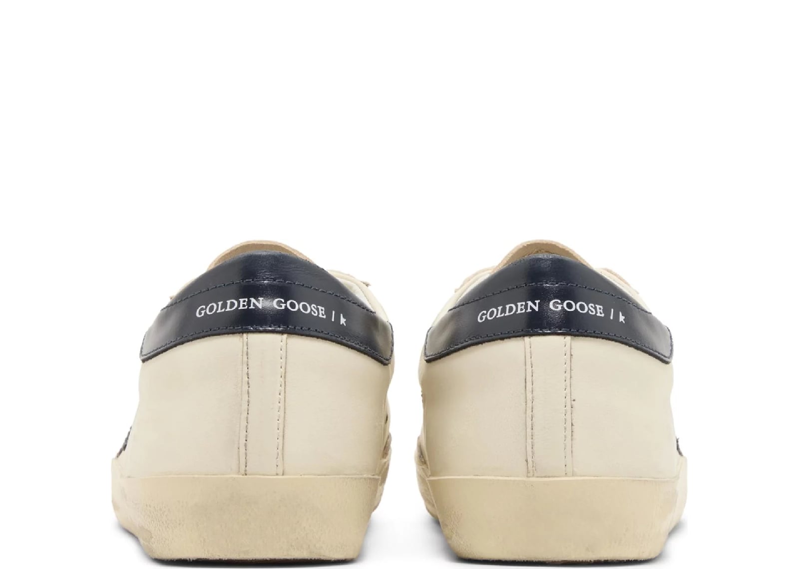 GOLDEN GOOSE SUPER-STAR BEIGE NIGHT BLUE
