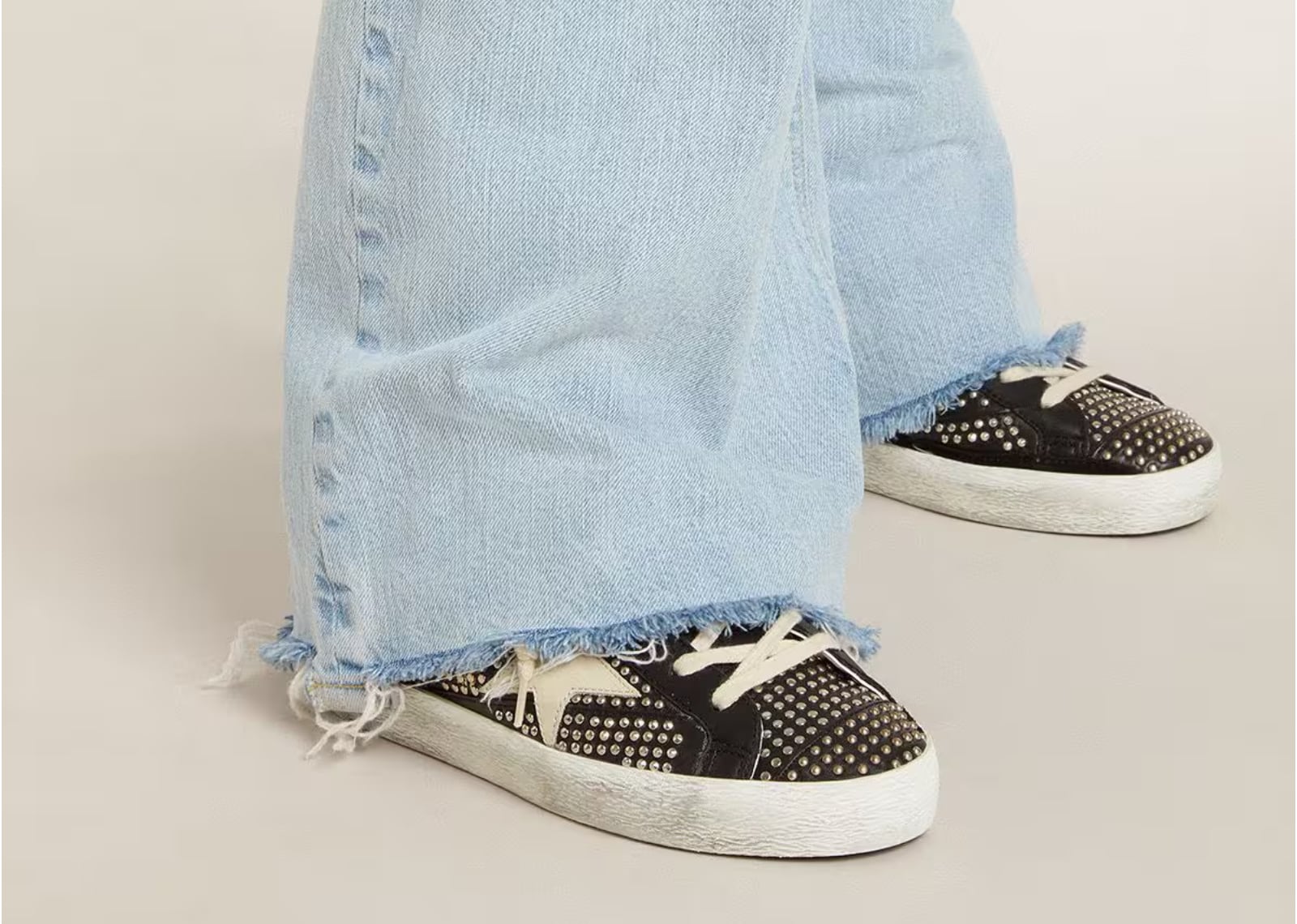 GOLDEN GOOSE SUPER-STAR BLACK NAPPA SILVER (W)