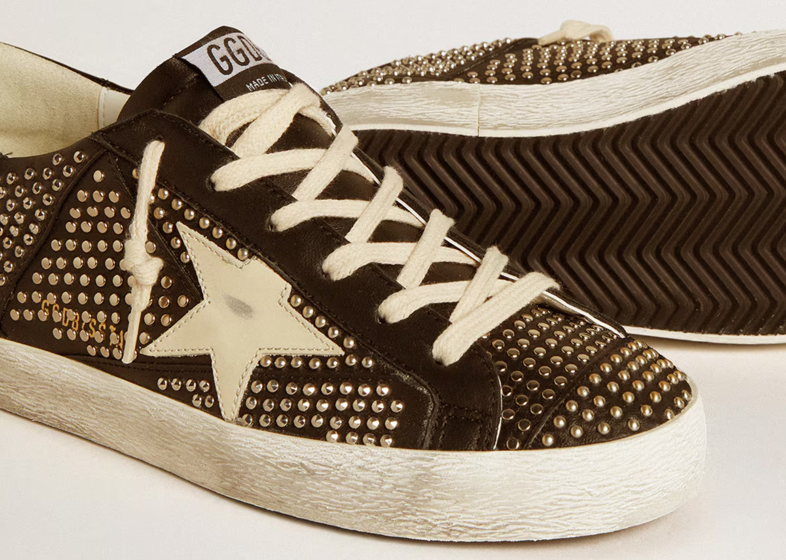 GOLDEN GOOSE SUPER-STAR BLACK NAPPA SILVER (W)