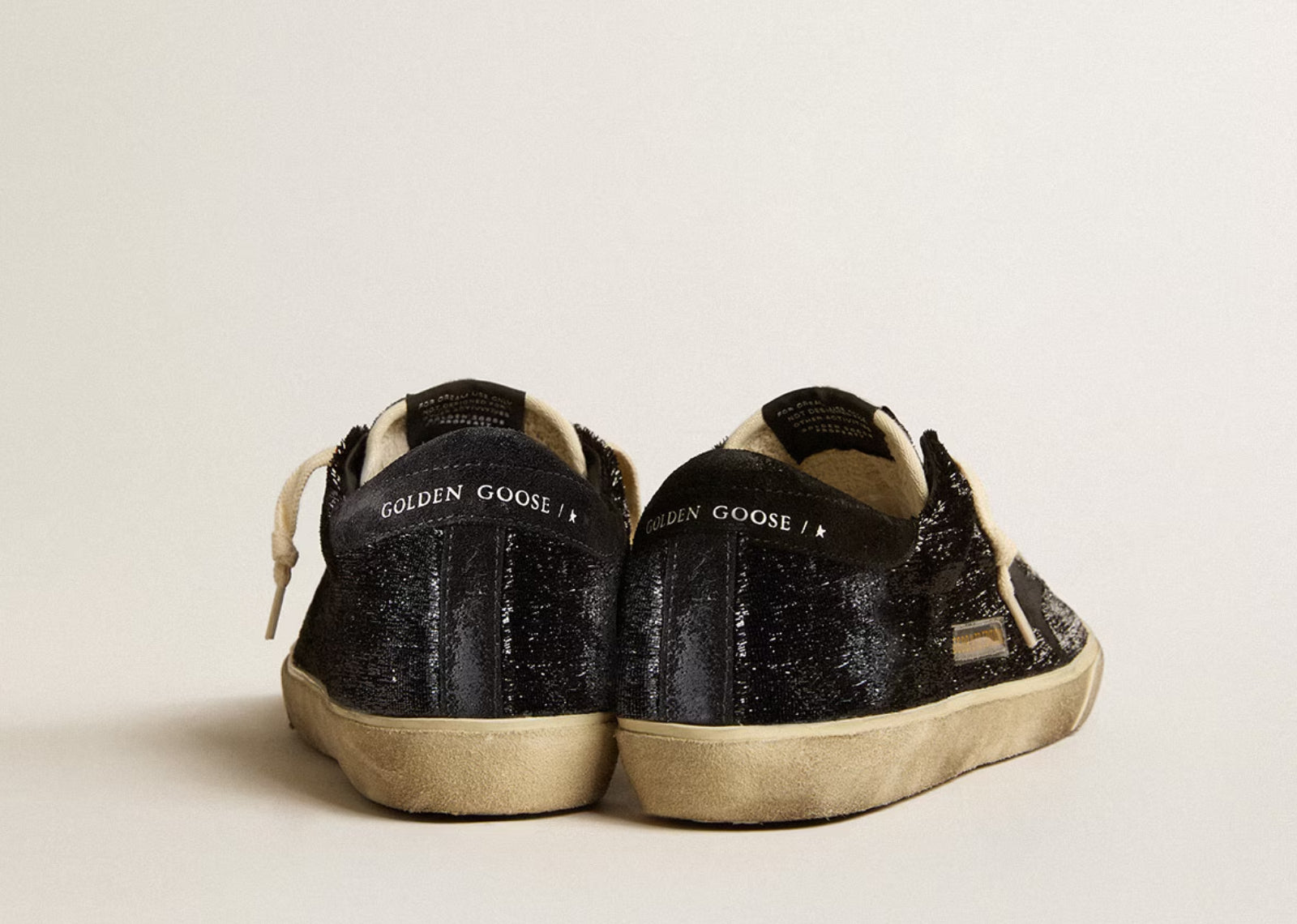 GOLDEN GOOSE SUPER-STAR BLACK VELVET BLACK SUEDE (W)