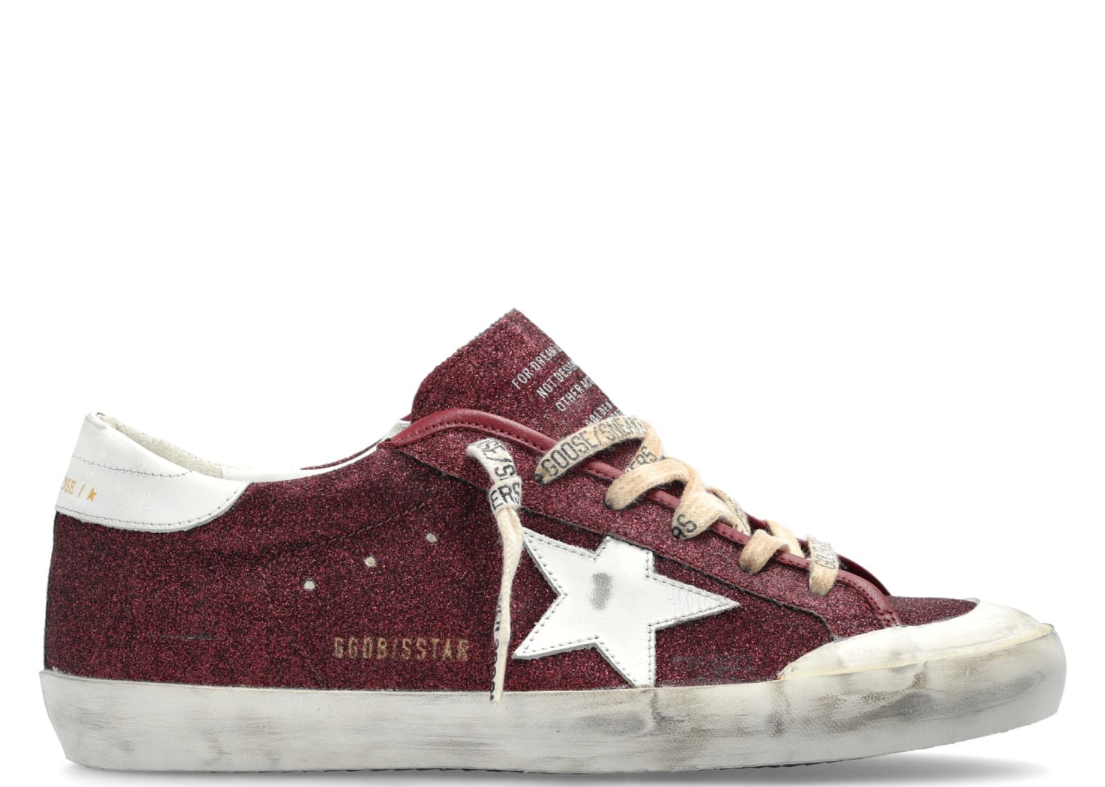GOLDEN GOOSE SUPER-STAR PENSTAR BURGUNDY (W)