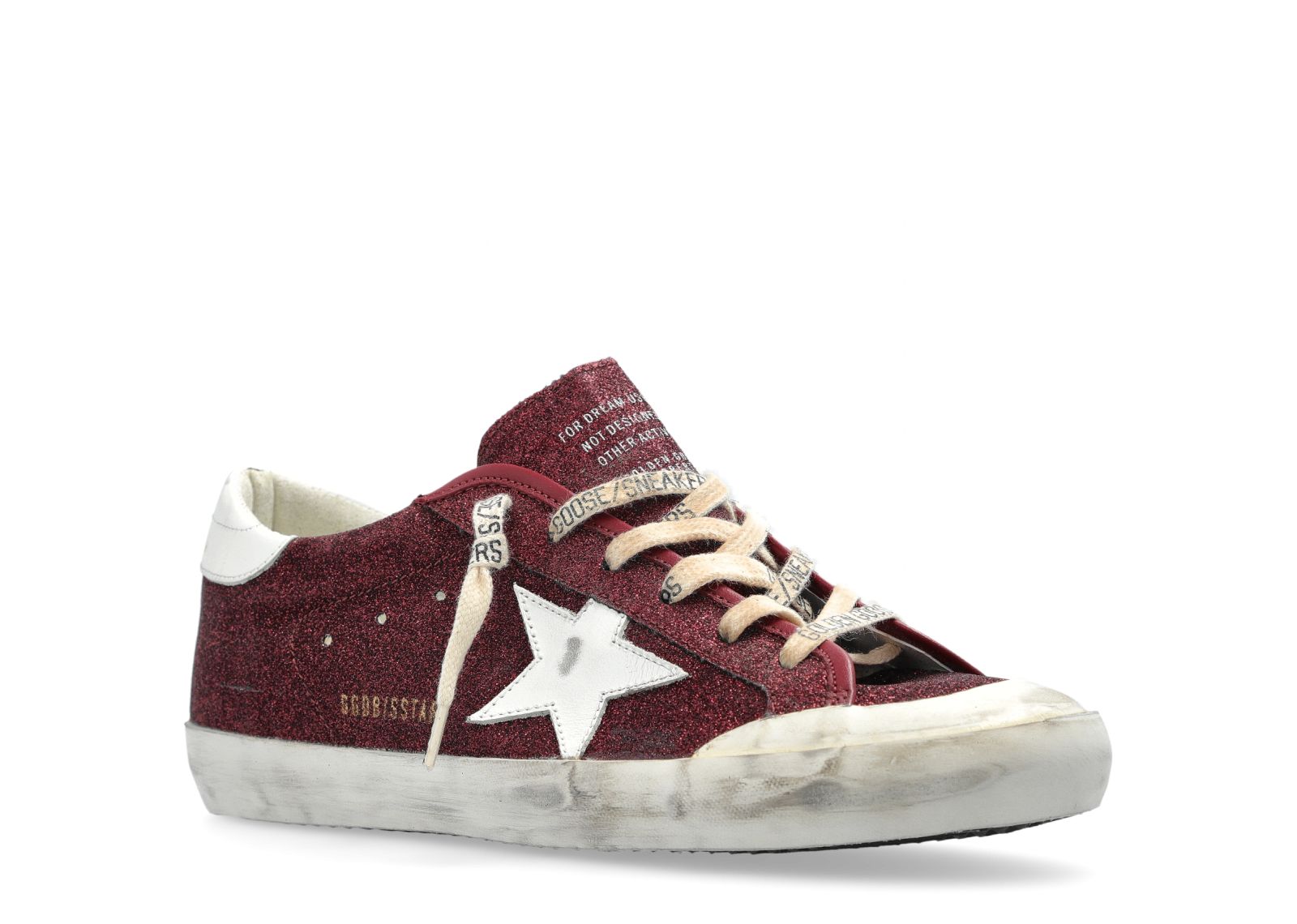 GOLDEN GOOSE SUPER-STAR PENSTAR BURGUNDY (W)