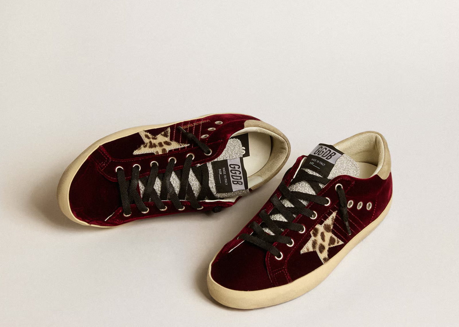 GOLDEN GOOSE SUPER-STAR RUBY RED VELVET (W)