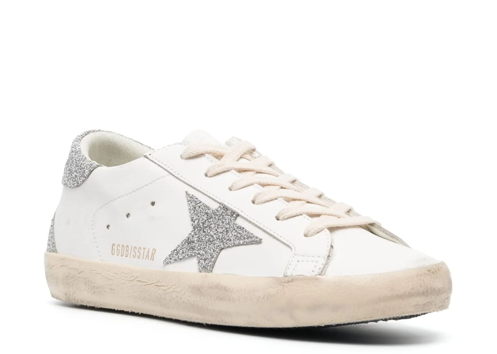 GOLDEN GOOSE SUPER-STAR SILVER SWAROVSKI CRYSTAL STAR (W)