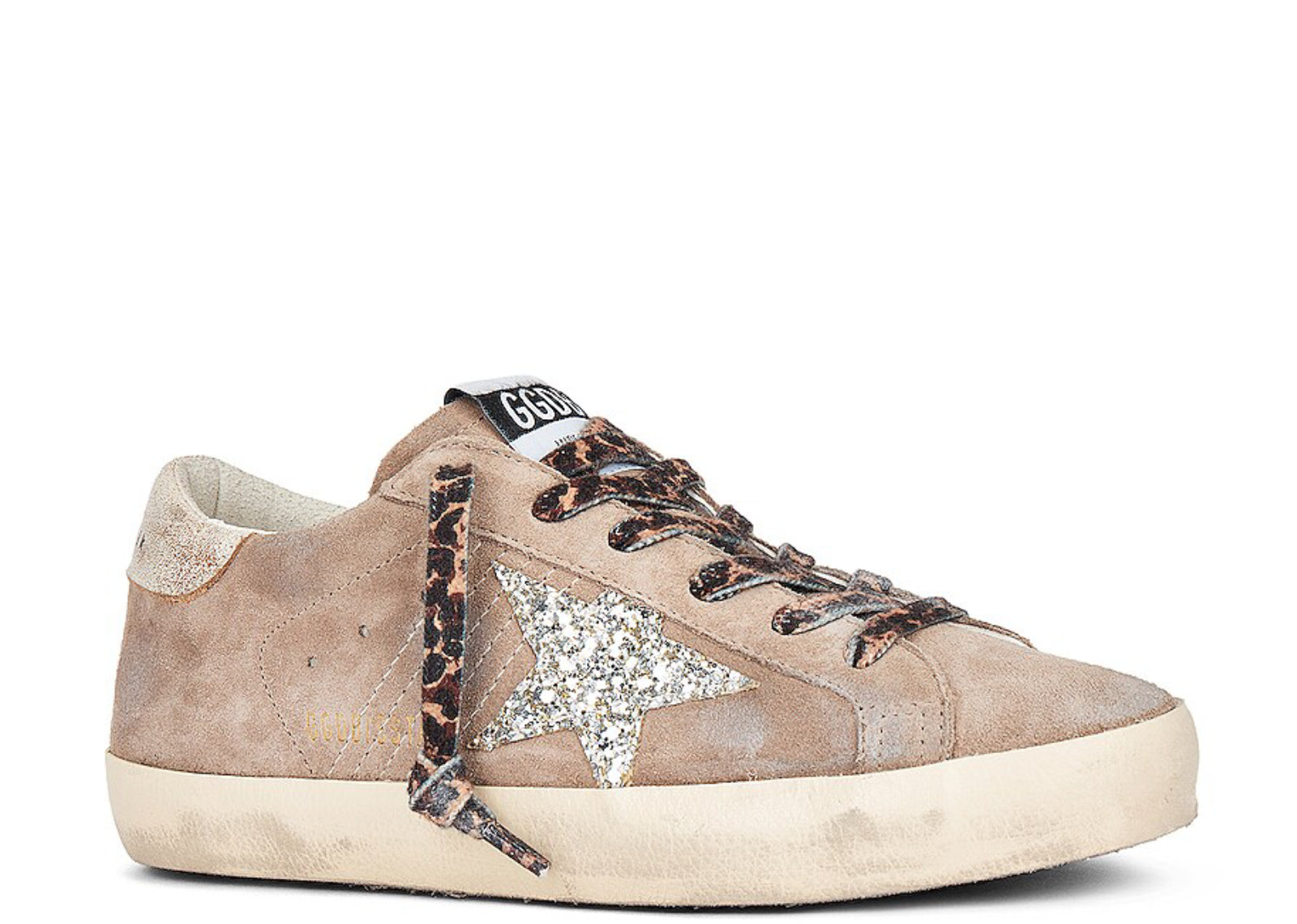 GOLDEN GOOSE SUPER-STAR TAUPE PLATINUM WHITE ECRU (W)