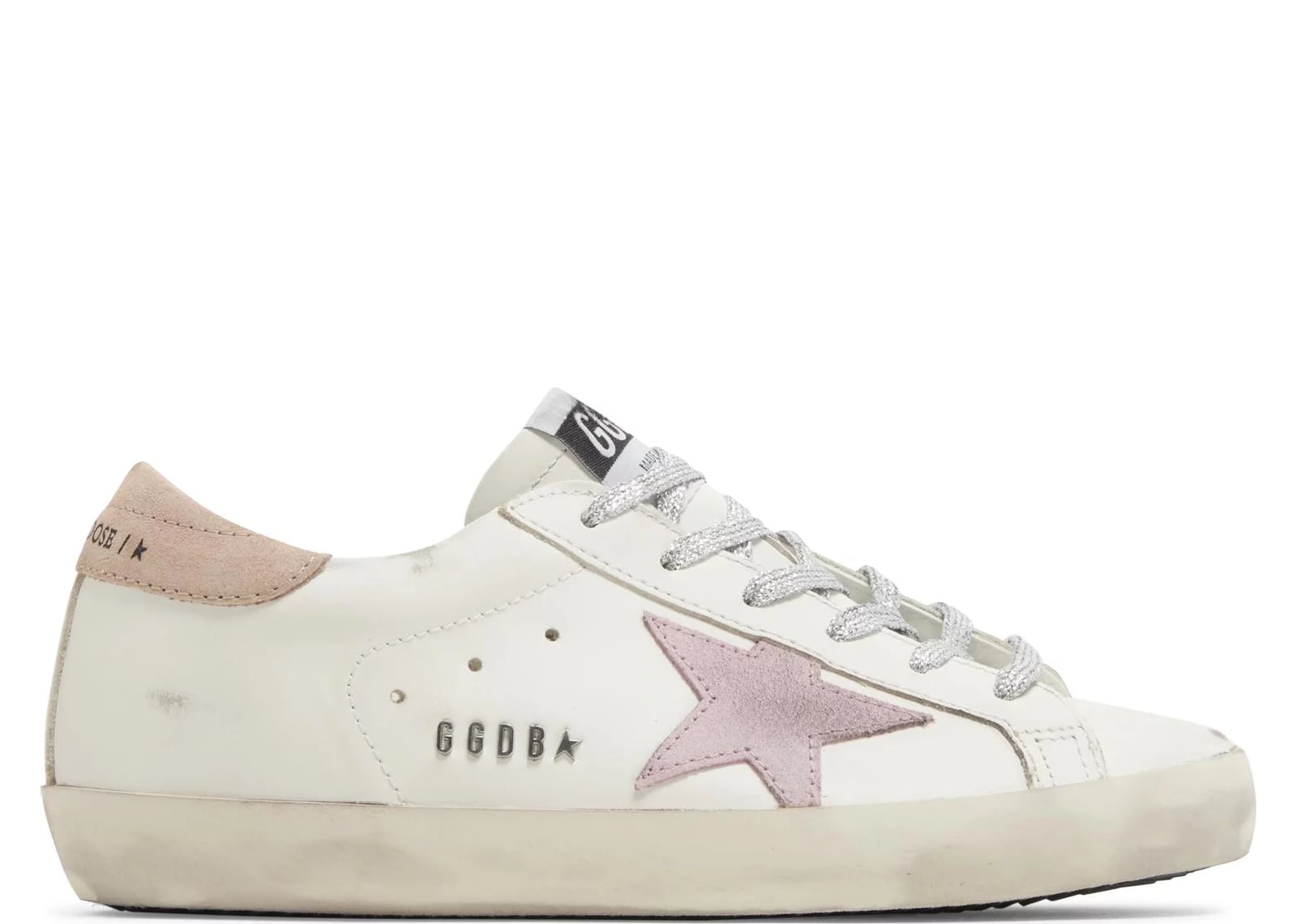 GOLDEN GOOSE SUPER-STAR WHITE ANTIQUE PINK (W)