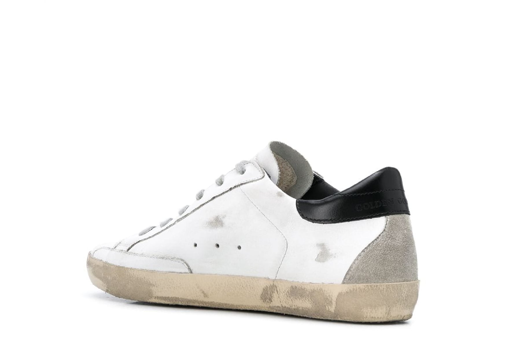 GOLDEN GOOSE SUPER-STAR WHITE BLACK (W)