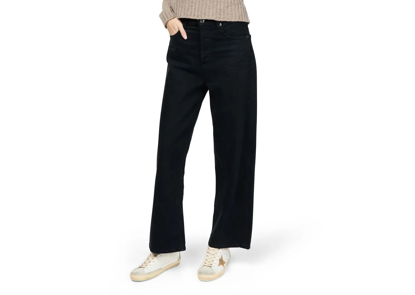 GOLDEN GOOSE SUPER-STAR WHITE ICE GRAY GOLD GLITTER (W)