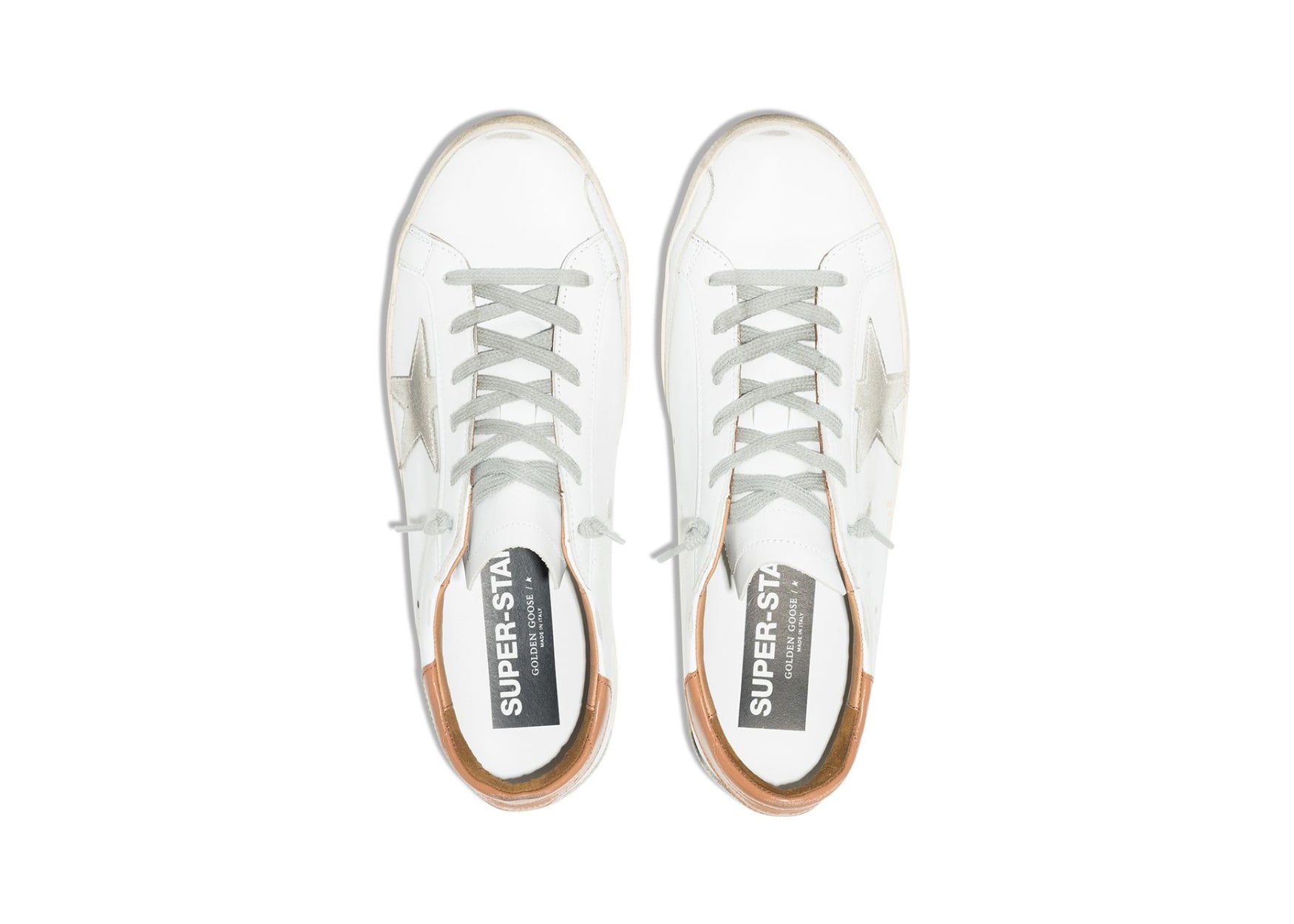GOLDEN GOOSE SUPER-STAR WHITE TAN (W)