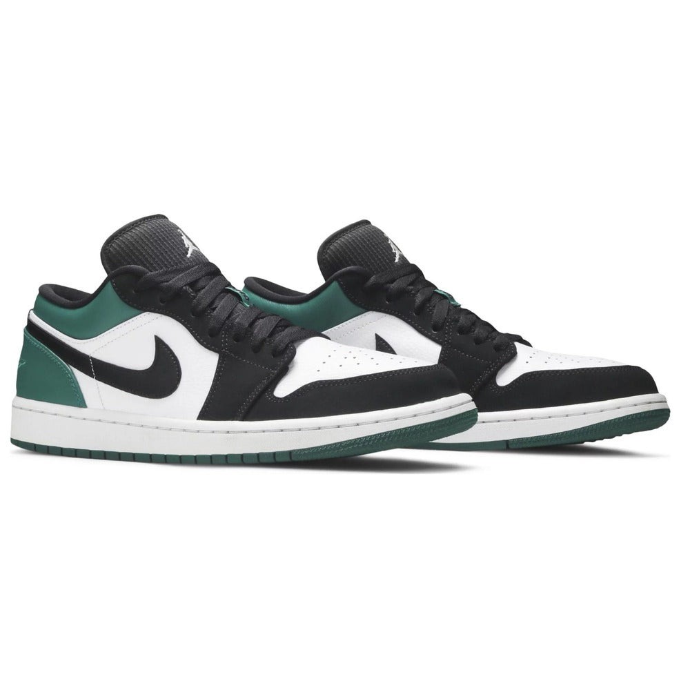 JORDAN 1 LOW WHITE BLACK MYSTIC GREEN