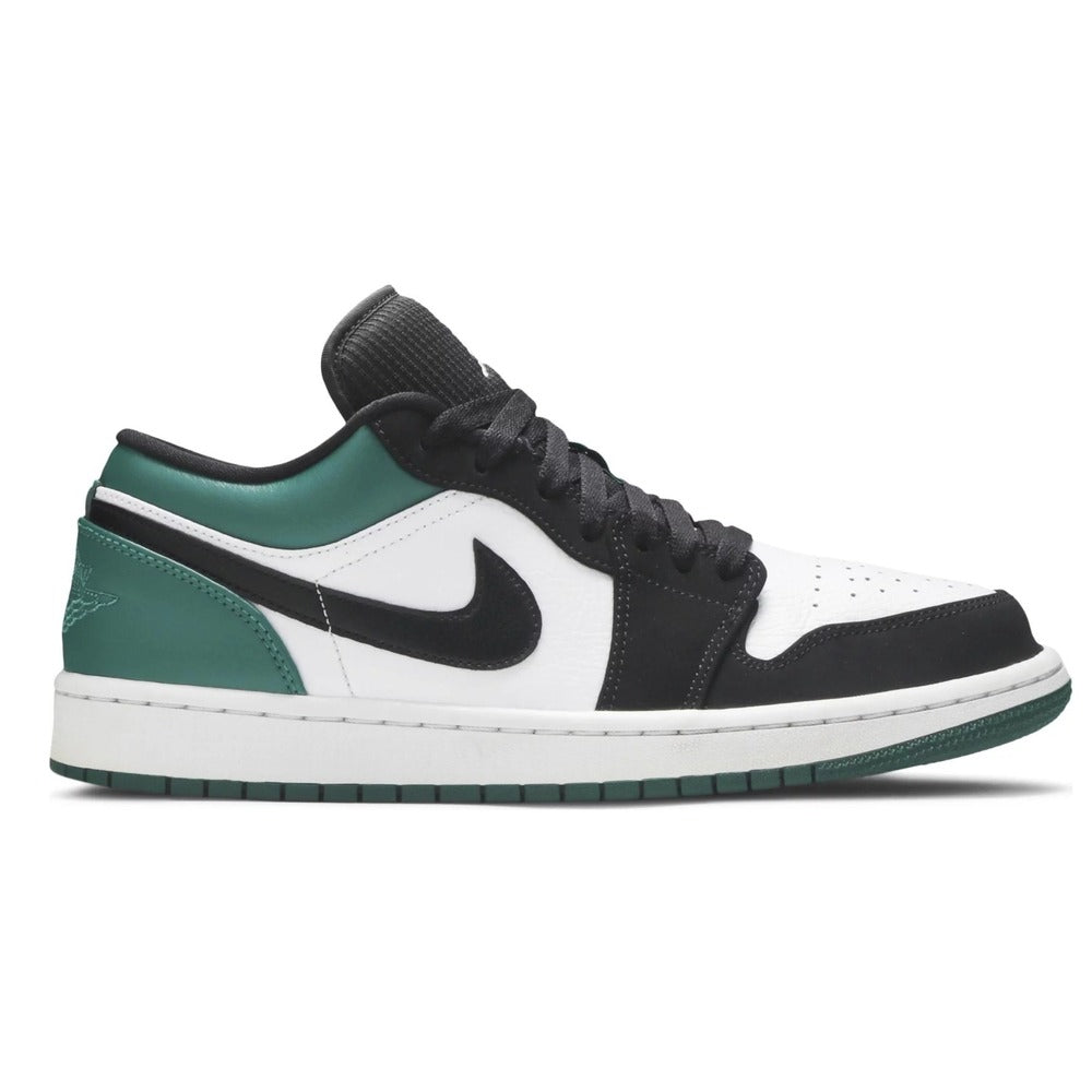 JORDAN 1 LOW WHITE BLACK MYSTIC GREEN