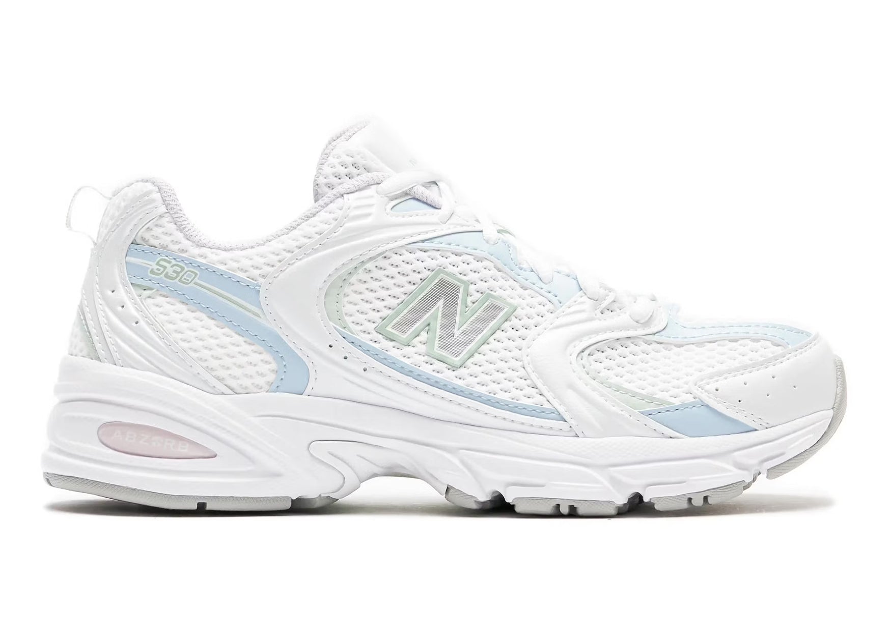 NEW BALANCE 530 WHITE LIGHT CHROME BLUE CLAY ASH