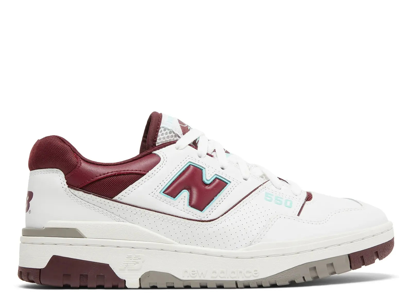 NEW BALANCE 550 BURGUNDY CYAN