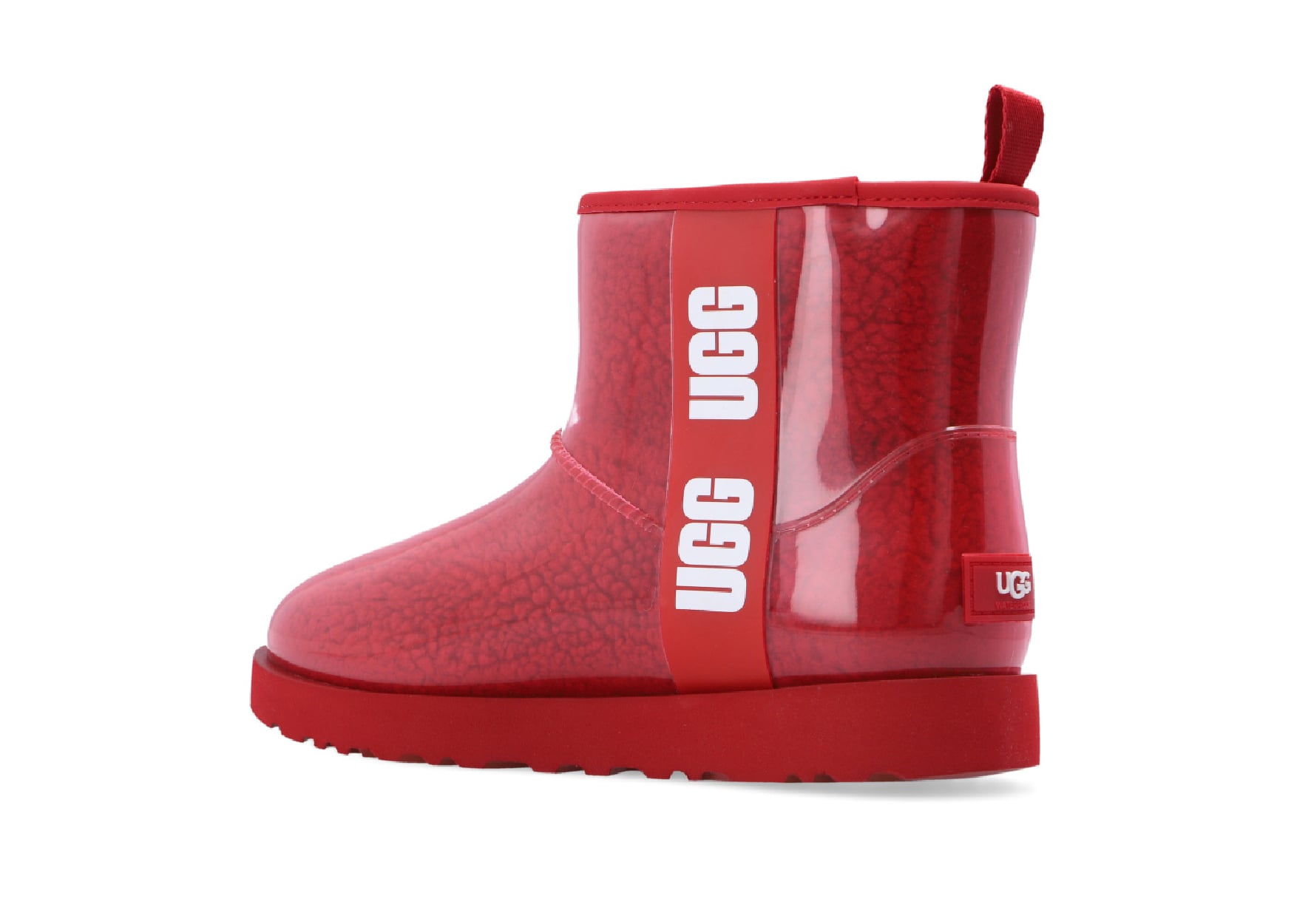 UGG CLASSIC CLEAR MINI BOOT SAMBA RED (W)