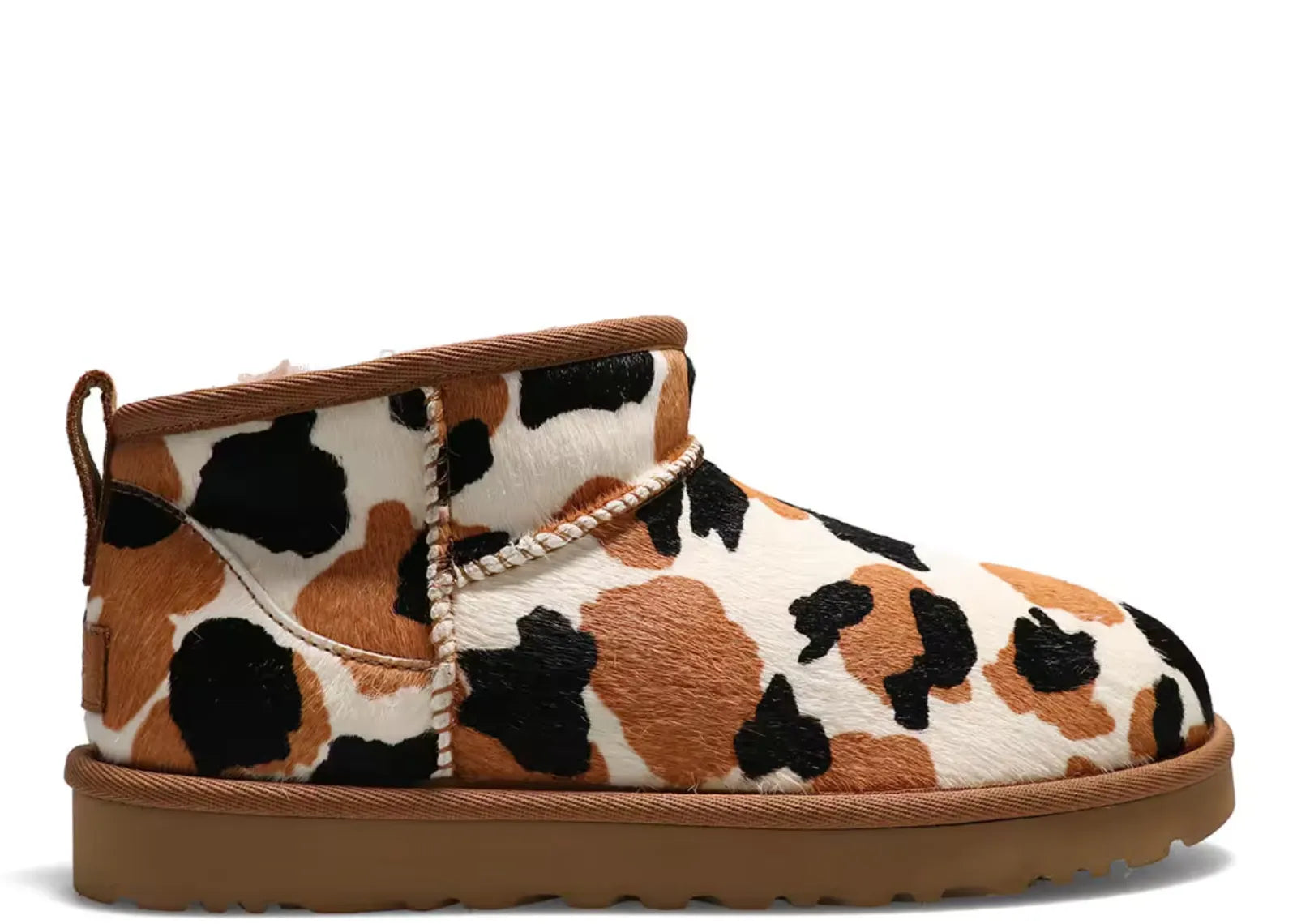 UGG CLASSIC ULTRA MINI BOOT COW PRINT (W)