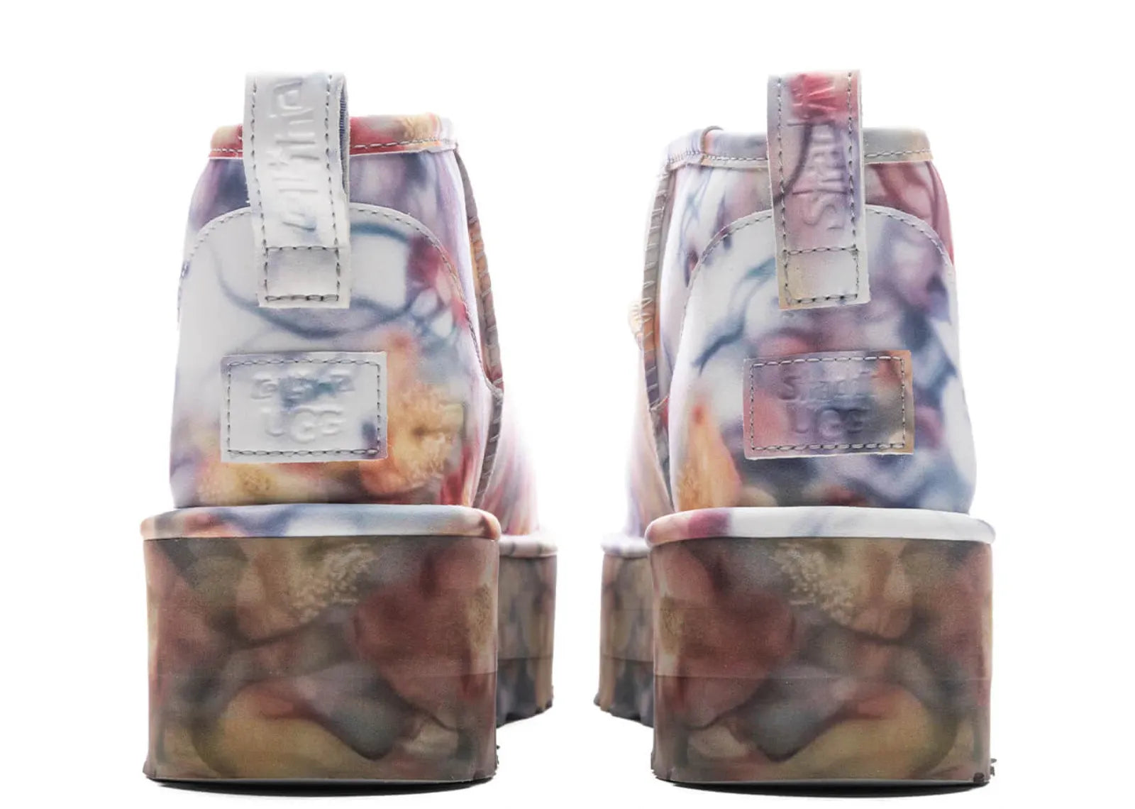 UGG CLASSIC ULTRA MINI PLATFORM BOOT COLLINA STRADA LIGHT BLUE FLORAL