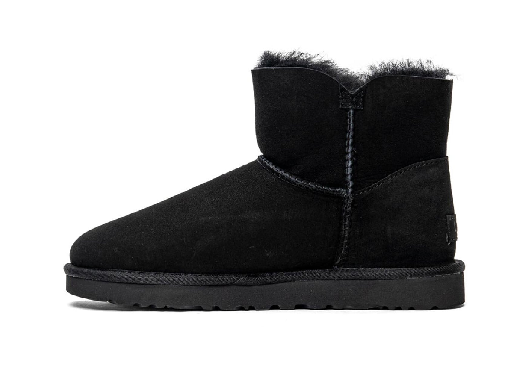 UGG MINI BAILEY BUTTON II BLACK (W)