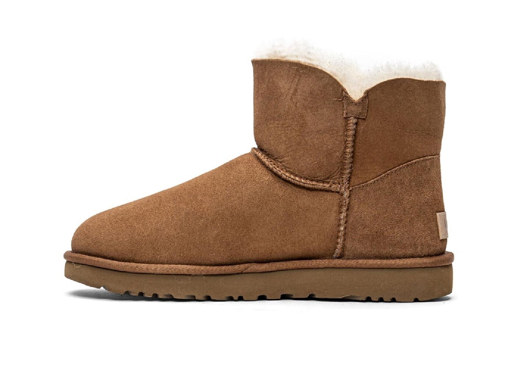 UGG MINI BAILEY BUTTON II CHESTNUT (W)