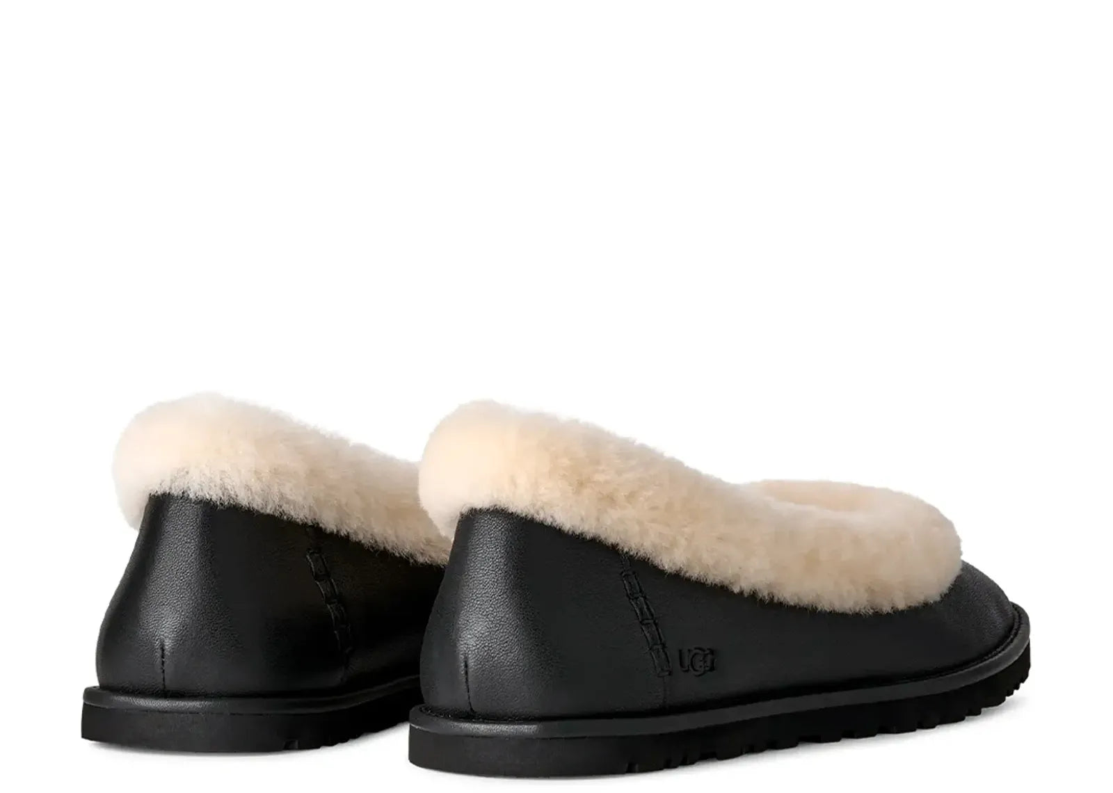 UGG ZORA LEATHER BALLET FLAT BLACK (W)