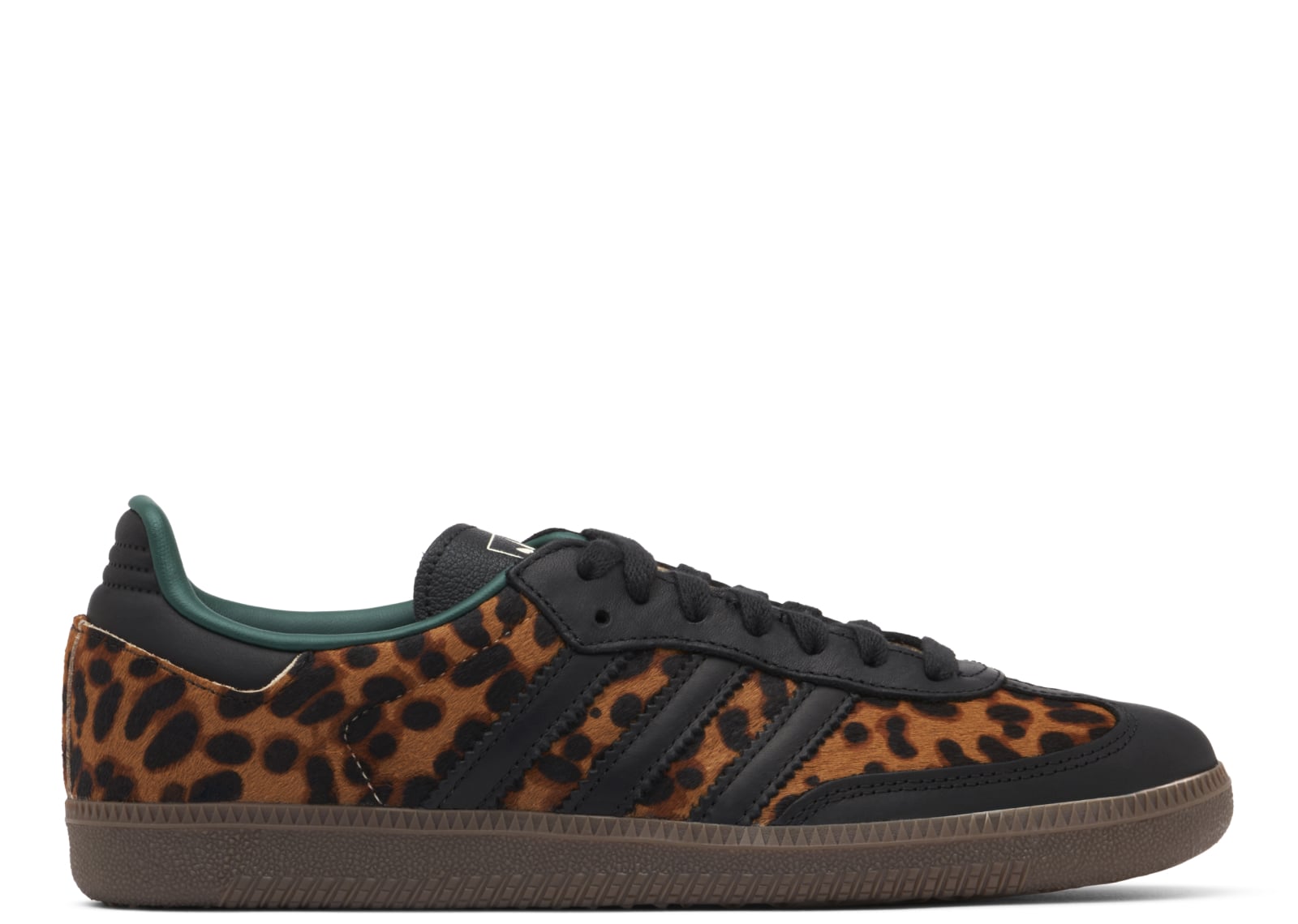 ADIDAS SAMBA OG BLACK GREEN LEOPARD (W)