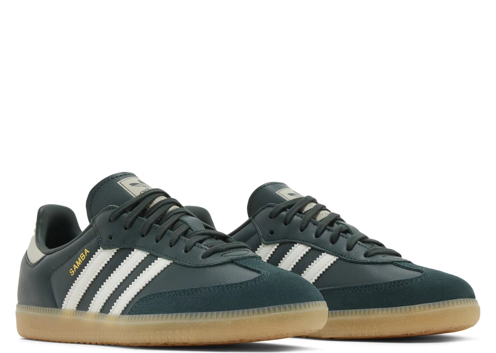 ADIDAS SAMBA OG MINERAL GREEN OFF WHITE PUTTY GREY (GS)