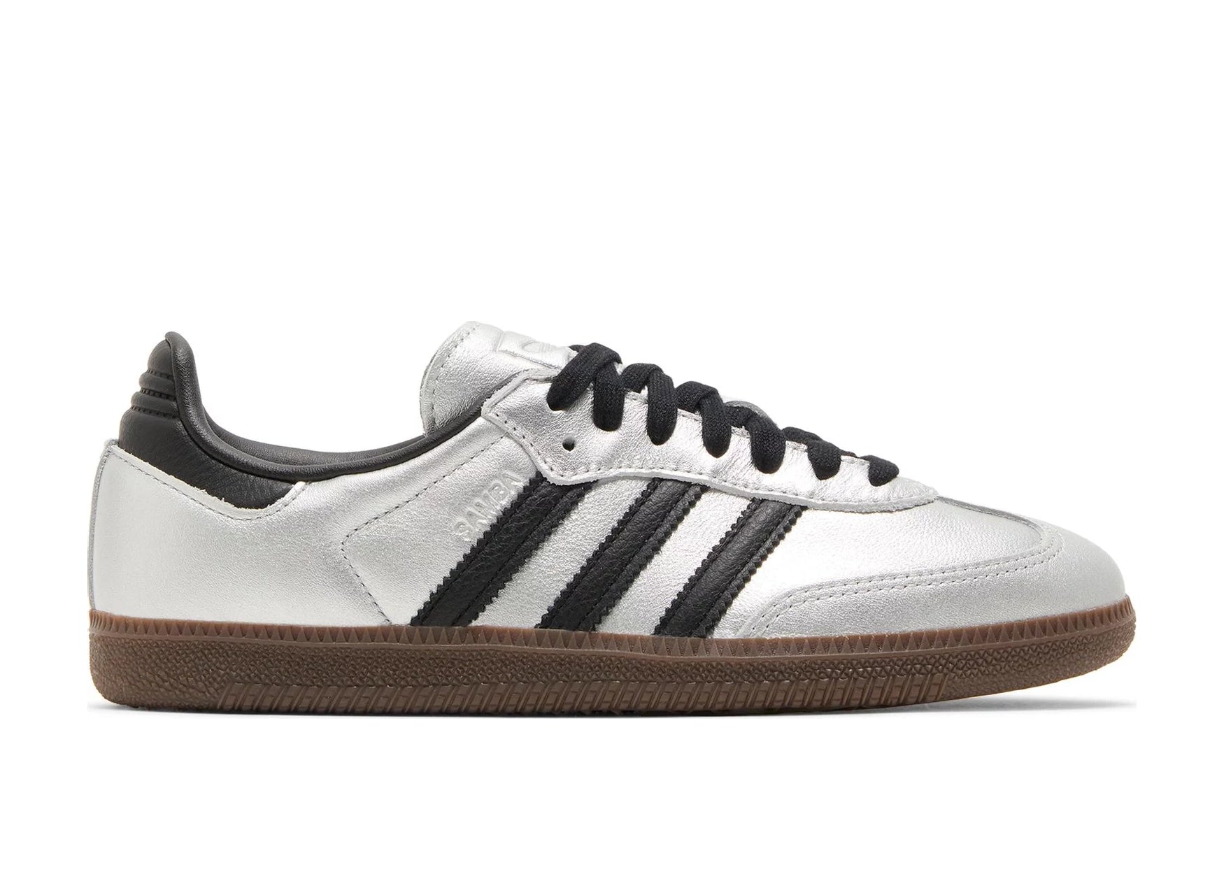 ADIDAS SAMBA OG SILVER METALLIC BLACK GUM (W)