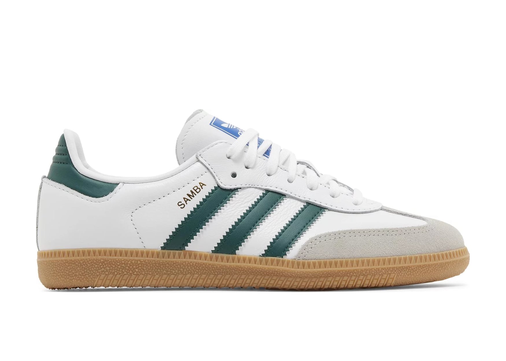 ADIDAS SAMBA OG WHITE COLLEGIATE GREEN GUM (GS)