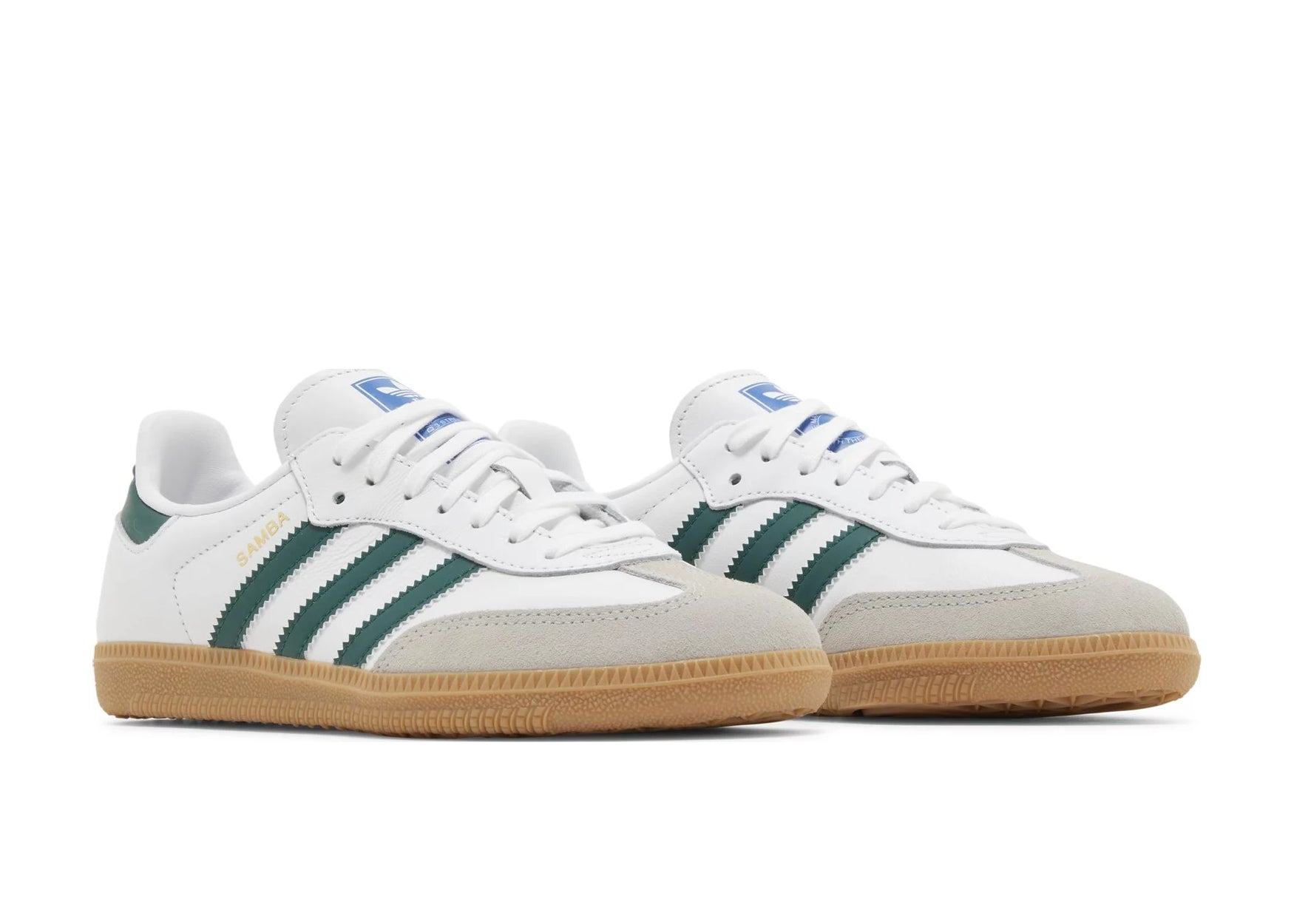 ADIDAS SAMBA OG WHITE COLLEGIATE GREEN GUM (GS)