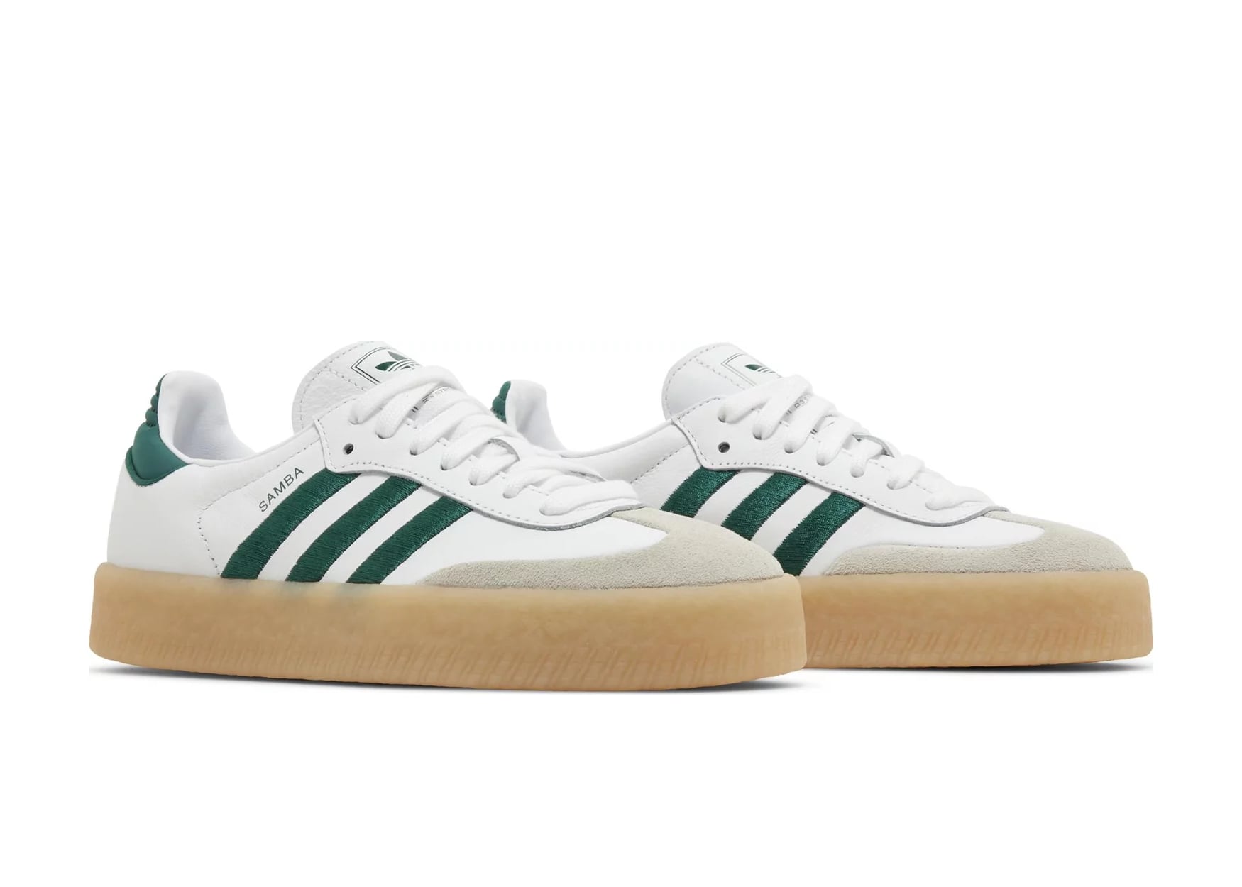 ADIDAS SAMBAE WHITE COLLEGIATE GREEN GUM (W)