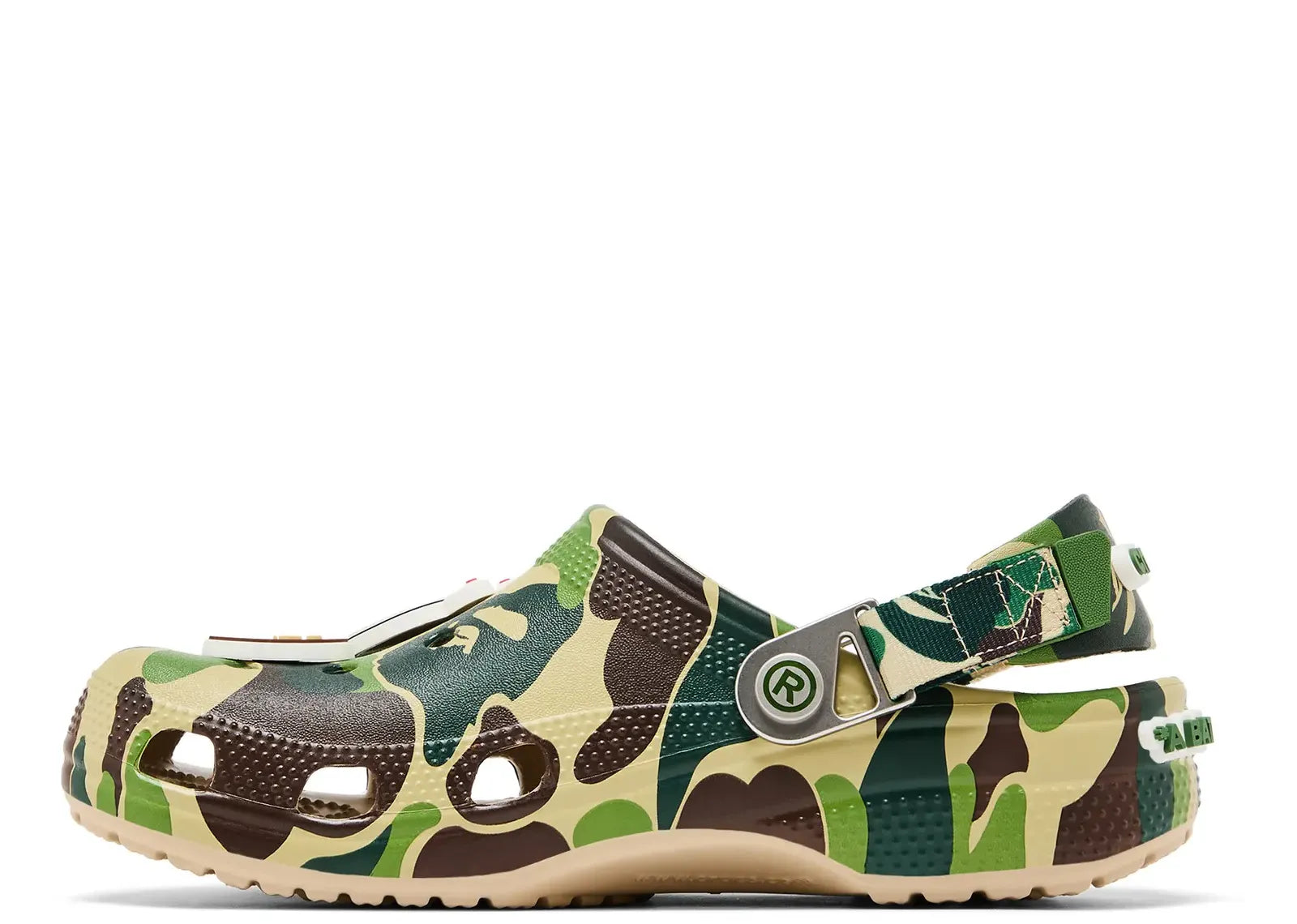 CROCS CLASSIC CLOG A BATHING APE ABC CAMO GREEN