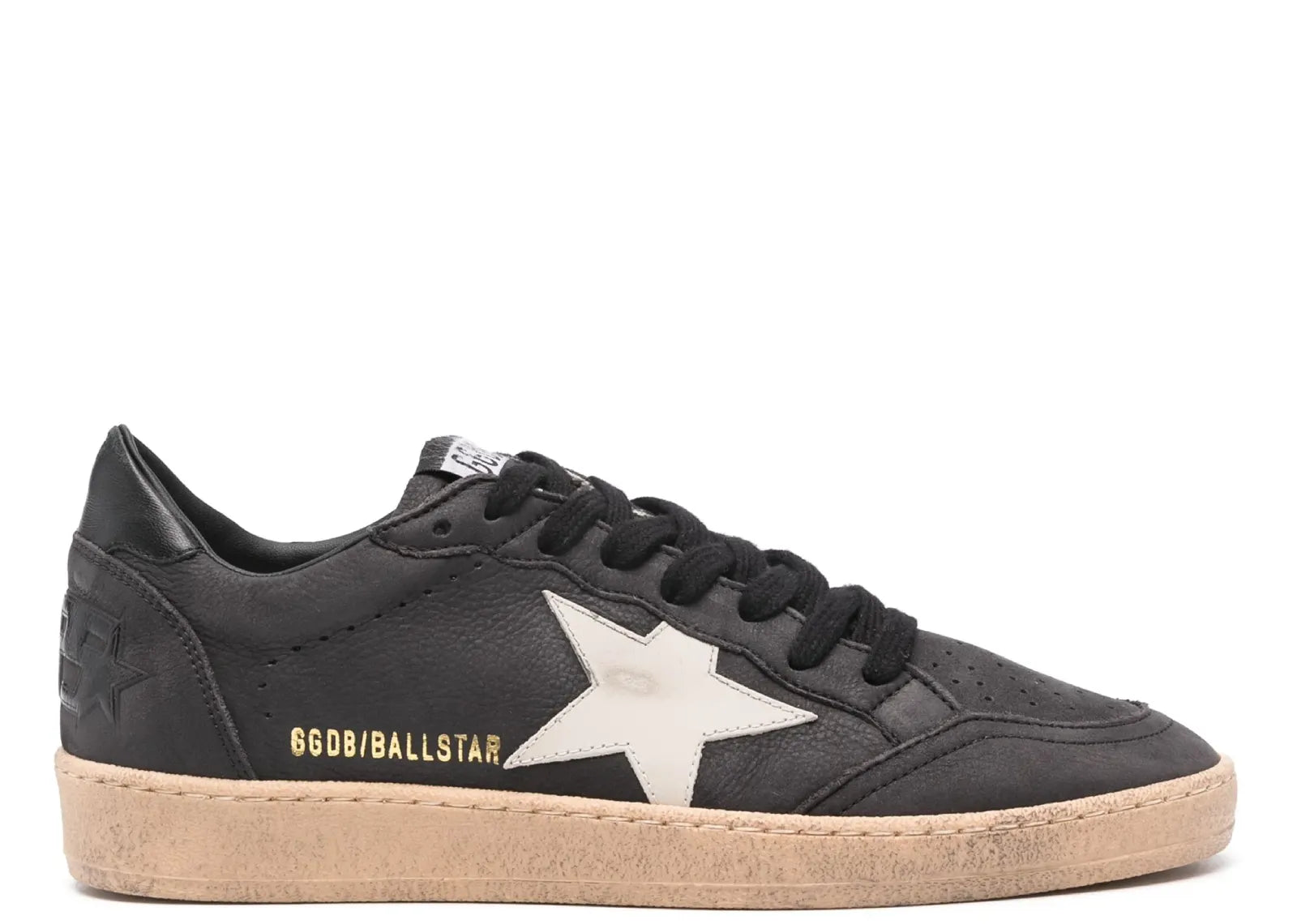 GOLDEN GOOSE BALL-STAR BLACK SUEDE