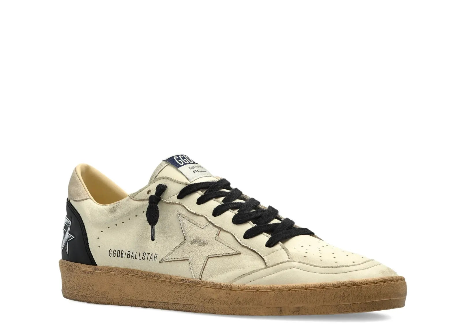 GOLDEN GOOSE BALL-STAR LIGHT BEIGE LEATHER