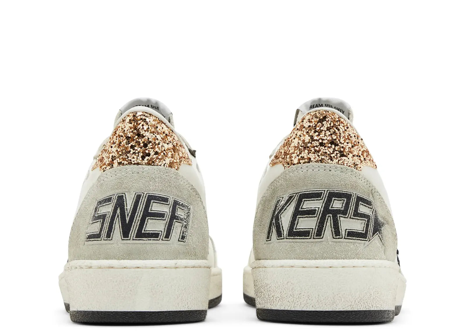 GOLDEN GOOSE BALL-STAR WHITE BLACK GOLD ICE (W)