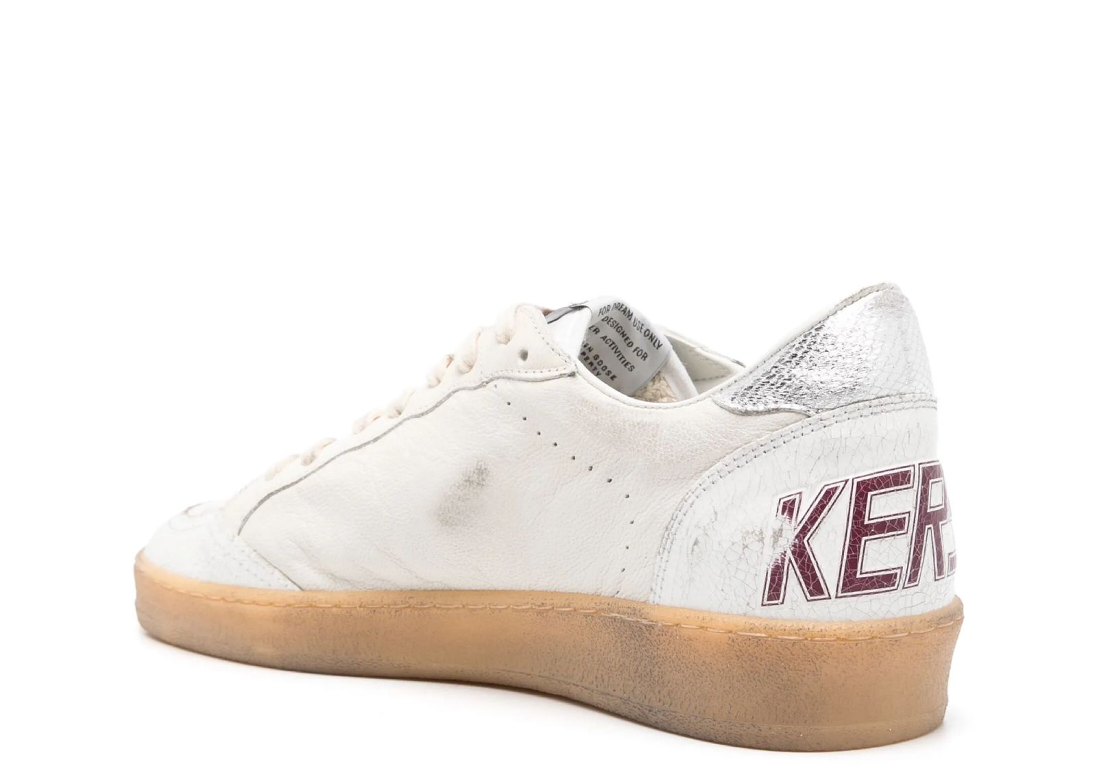 GOLDEN GOOSE BALL-STAR WHITE GREEN SILVER