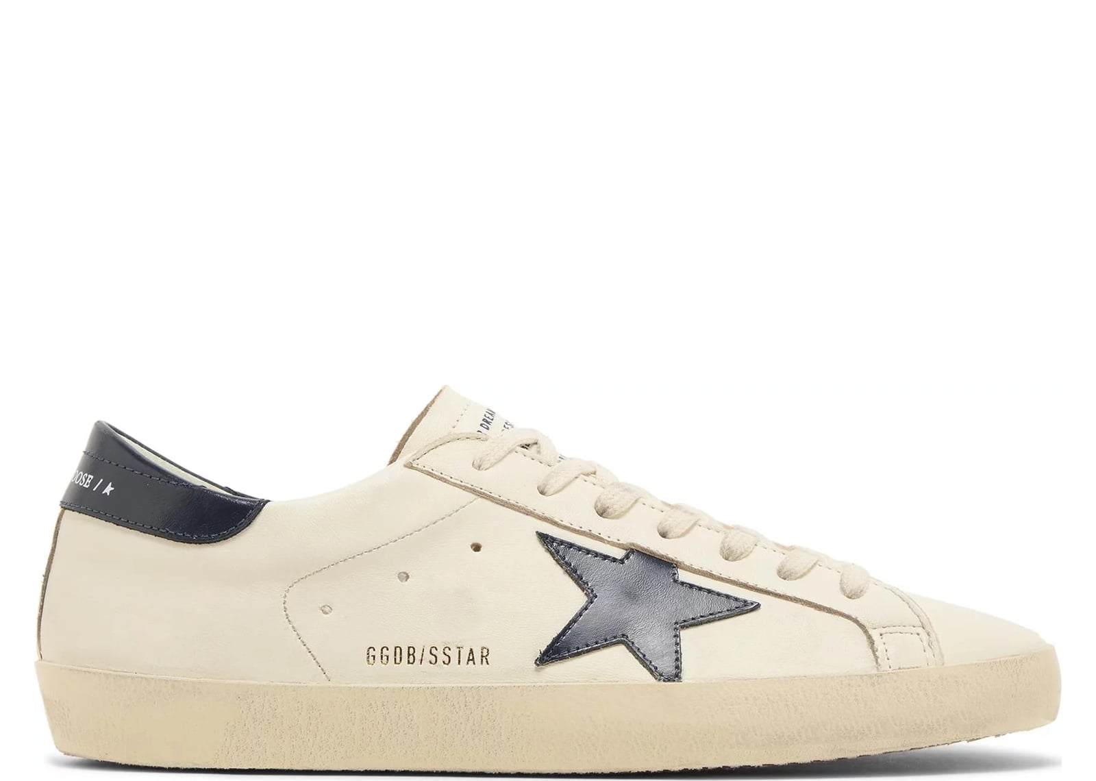 GOLDEN GOOSE SUPER-STAR BEIGE NIGHT BLUE
