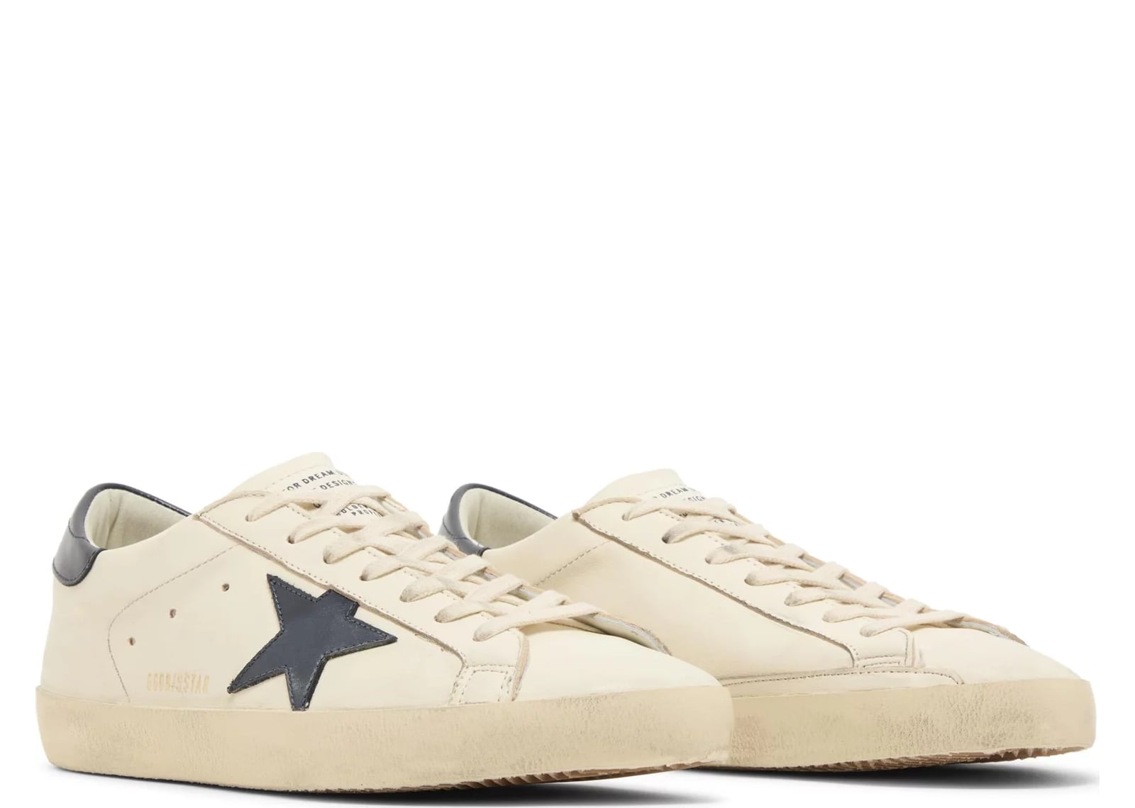 GOLDEN GOOSE SUPER-STAR BEIGE NIGHT BLUE