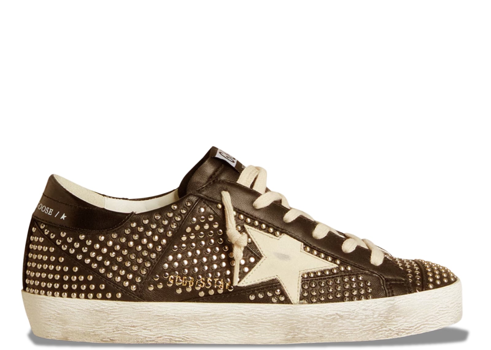 GOLDEN GOOSE SUPER-STAR BLACK NAPPA SILVER (W)