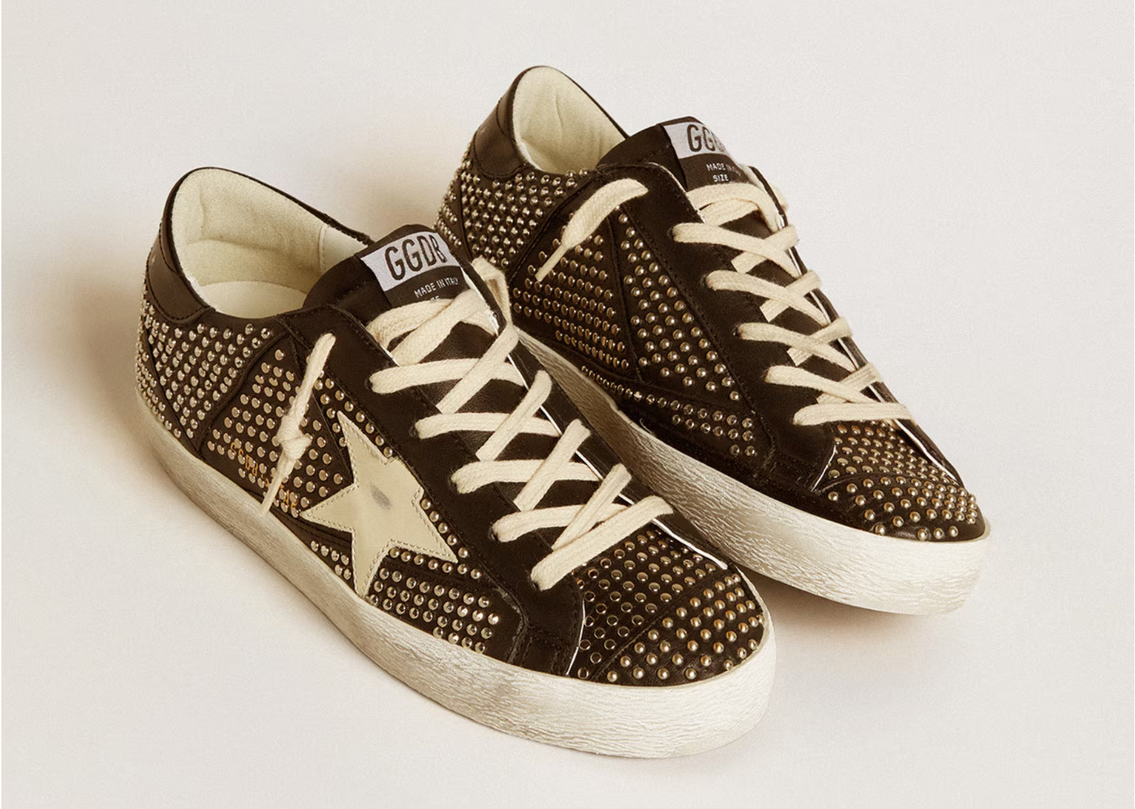 GOLDEN GOOSE SUPER-STAR BLACK NAPPA SILVER (W)