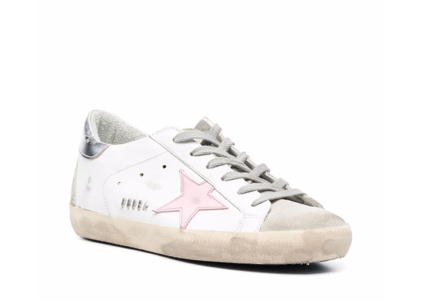 GOLDEN GOOSE SUPER-STAR ICE WHITE ORCHID PINK (W)