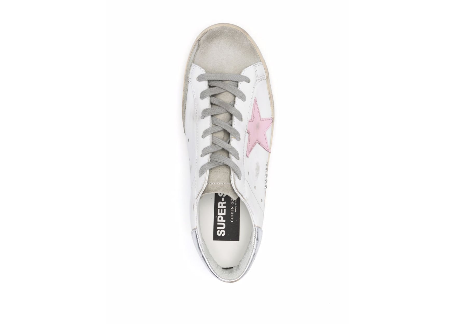 GOLDEN GOOSE SUPER-STAR ICE WHITE ORCHID PINK (W)