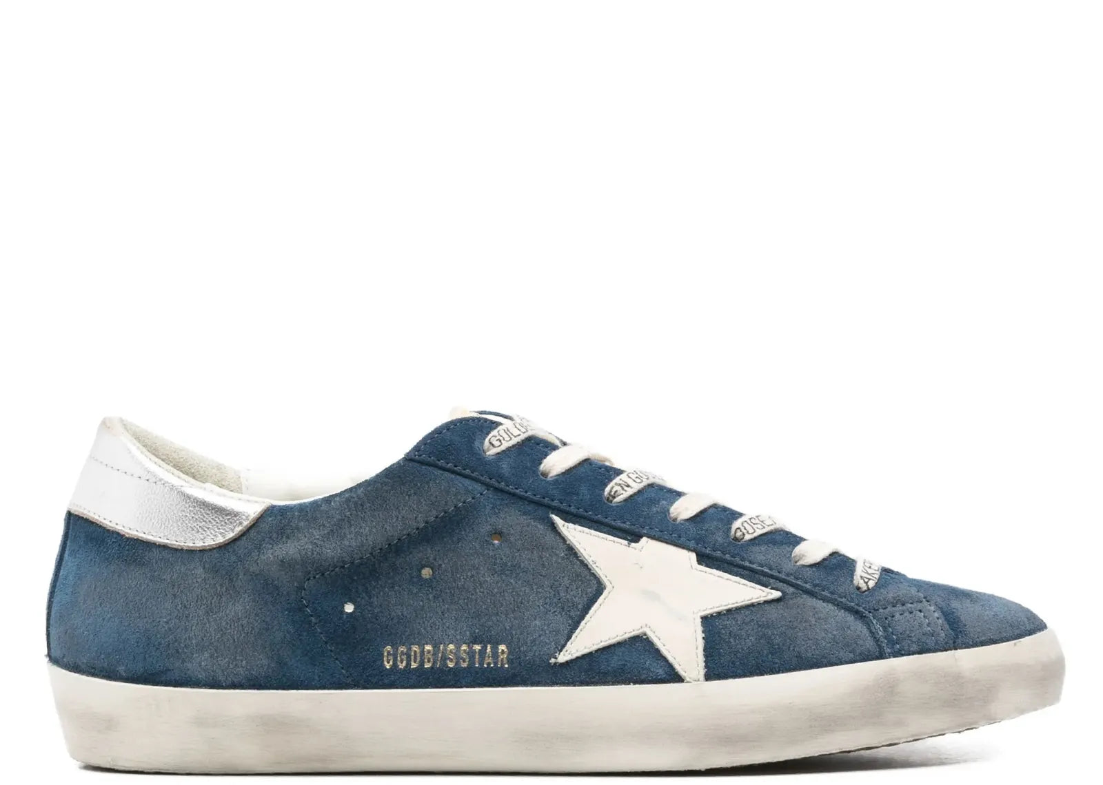 GOLDEN GOOSE SUPER-STAR INDIGO LEATHER