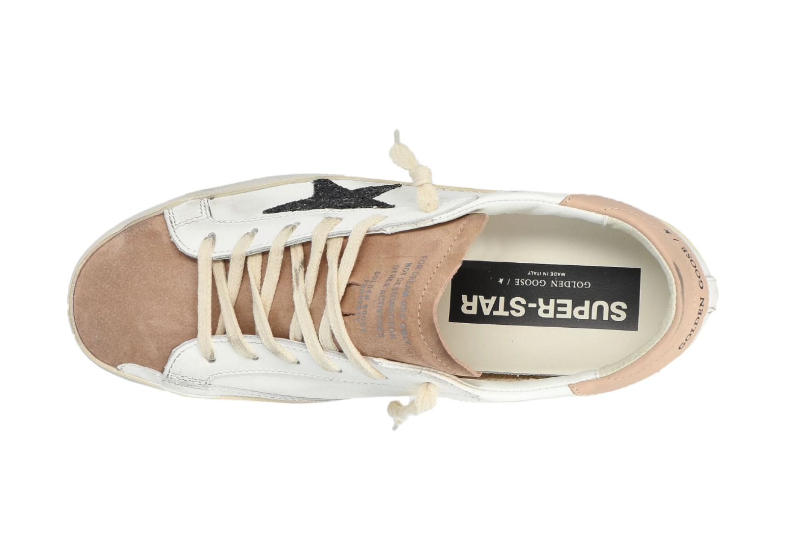 GOLDEN GOOSE SUPER-STAR MILK PINK DARK BLUE (W)