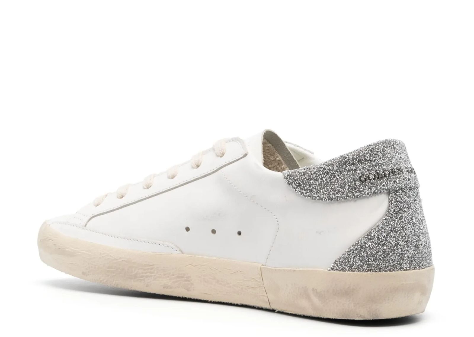 GOLDEN GOOSE SUPER-STAR SILVER SWAROVSKI CRYSTAL STAR (W)